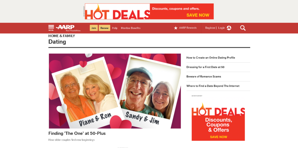 AARP dating site review